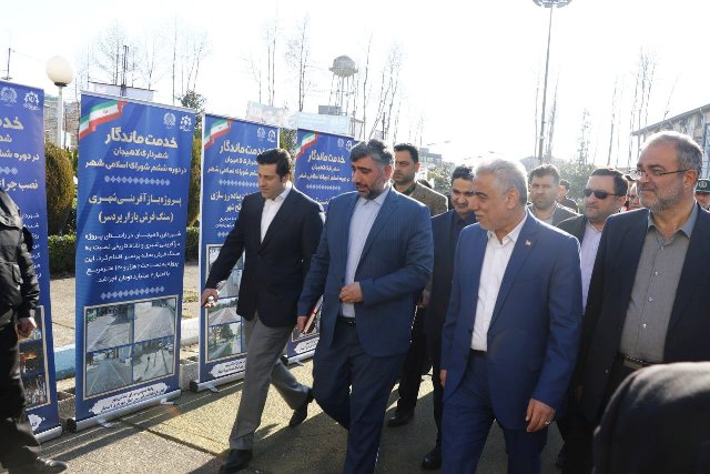آیین افتتاح طرح های مدیریت شهری لاهیجان برگزار شد