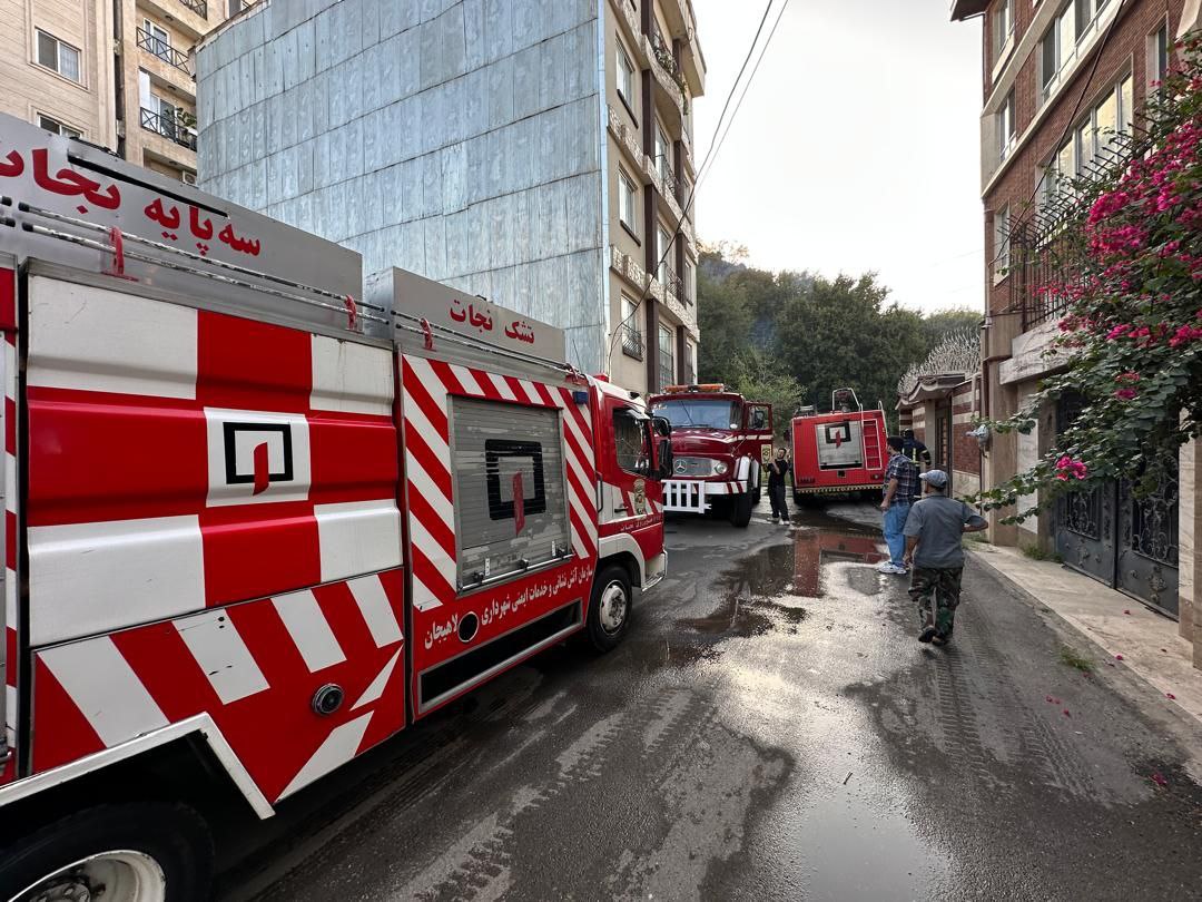 پایان عملیات اطفای حریق در شیطان کوه لاهیجان